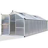 Greenfingers Greenhouse Aluminium Garden Shed Green House Greenhouses 4.82x2.5M