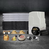 LockMaster Electric Sliding Gate Opener 1800KG Motor Kit Auto Keypad Remote 6M Rail