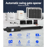 LockMaster 600KG Swing Gate Opener Automatic Electric Solar Power Remote Control