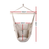 Gardeon Hammock Swing Chair - Cream