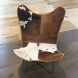 BROWN AND WHITE BUTTERFLY CHAIRS