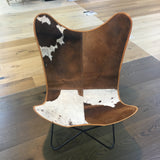 BROWN AND WHITE BUTTERFLY CHAIRS