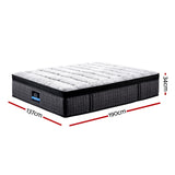 Giselle Bedding 34cm Mattress 7 Zone Pocket Spring Cool Gel Foam Double