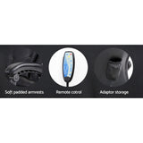 8 Point Reclining Message Chair - Black