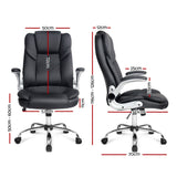 PU Leather Executive Office Desk Chair - Black