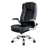 PU Leather Executive Office Desk Chair - Black