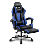Gaming Office Chair Computer Seating Racer Black and Blue