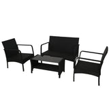Gardeon Outdoor Furniture Lounge Table Chairs Garden Patio Wicker Sofa Set