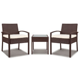 Gardeon 3-piece Outdoor Set - Brown