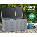 Gardeon Outdoor Storage Box Container Garden Toy Tool Sheds 270L