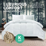 Giselle Bedding King Size Merino Wool Duvet Quilt