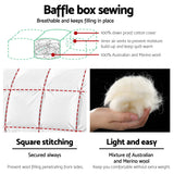 Giselle Bedding King Size Merino Wool Duvet Quilt