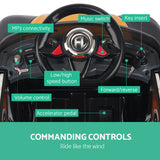 Rigo Kids Ride On Car  - Black & Orange