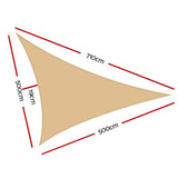 Instahut Sun Shade Sail Cloth Shadecloth Outdoor Canopy 5x5x7m 280gsm