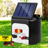 Giantz 8km Solar Power Electric Fence Charger Energiser 0.3J White