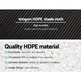 Instahut 3.66x20m 50% UV Shade Cloth Shadecloth Sail Garden Mesh Roll Outdoor Black