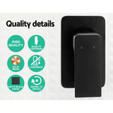 Cefito WELS 8'' Rain Shower Head Mixer Square Handheld High Pressure Wall Black