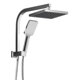 Cefito WELS 8'' Rain Shower Head Set Square Handheld High Pressure Wall Chrome