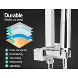 Cefito WELS 8'' Rain Shower Head Set Square Handheld High Pressure Wall Chrome