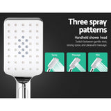 Cefito WELS 8'' Rain Shower Head Mixer Square Handheld High Pressure Wall Chrome