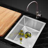 Cefito Stainless Steel Kitchen Sink 340X440MM Nano Under/Topmount Sinks Laundry Silver