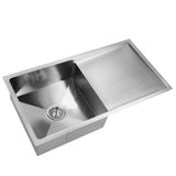 Cefito Stainless Steel Kitchen Sink 750X450MM Under/Topmount Sinks Laundry Bowl Silver