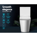 Cefito Toilet Suite Rimless Flush Back to Wall Soft Close Seat Wels Bathroom White