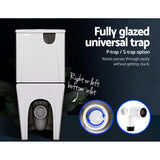 Cefito Toilet Suite Rimless Flush Back to Wall Soft Close Seat Wels Bathroom White