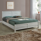 Cielo Bedframe Queen Size White Ash