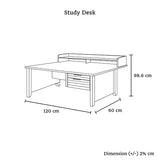 Alice Study Desk Oak Colour