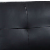 Nikki Sofa Black Colour 2 Seater PU Leather