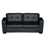 Nikki Sofa Black Colour 3 Seater PU Leather