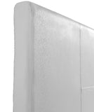 Double PU Leather Bed Frame White