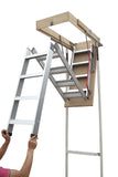 Deluxe Aluminium Attic Loft Ladder - 2700mm to 3050mm