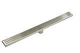 800mm Bathroom Shower Stainless Steel Grate Drain w/Centre outlet Floor Waste
