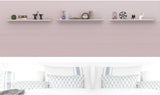 Floating Wall Shelf Wooden Shelves Wall Storage 80cm - White - Pack of 3