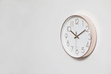 Modern Wall Clock Silent Non-Ticking Quartz Battery Operated Rose Gold