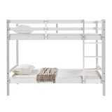 Tracey Solid Pinewood Kids' Single Bunk Bed White