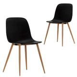 Erin Black Versatile Dining Chair Set of 2