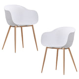 Jayden White Charming Beetle Dining Chair Set of 2