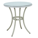 Curly White 2 Seater Rattan Outdoor Bistro Set