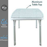 Curly Mediterranean White Outdoor Dining Table