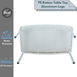 Curly Mediterranean White Outdoor Dining Table