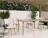 Margo 4 Seater Natural Rattan Dining Set