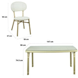 Margo 4 Seater Natural Rattan Dining Set