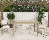 Momo Sun Proof Rattan Natural Outdoor Dining Set