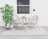 Manolo White 2 Seater Outdoor Bistro Set