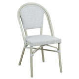 Manolo White 2 Seater Outdoor Bistro Set