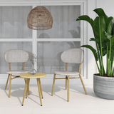 Neema Natural and White 2 Seater Balcony Set