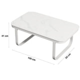 Milano Marble White Outdoor Table